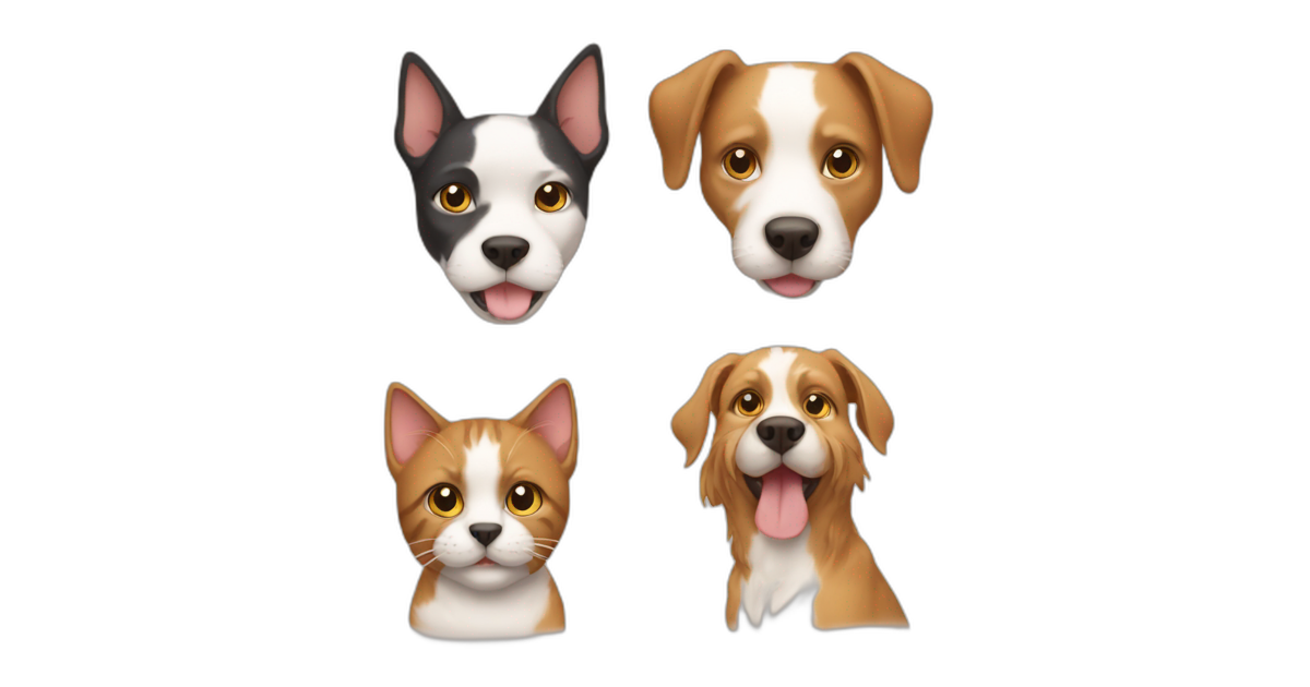 cat and dogs | EmojiHi - Generate Emoji with AI